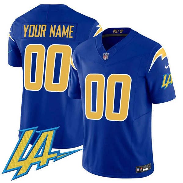 Men's Royal Los Angeles Chargers ACTIVE PLAYER Custom 2024 F.U.S.E. V2 Limited Stitched Football Jersey